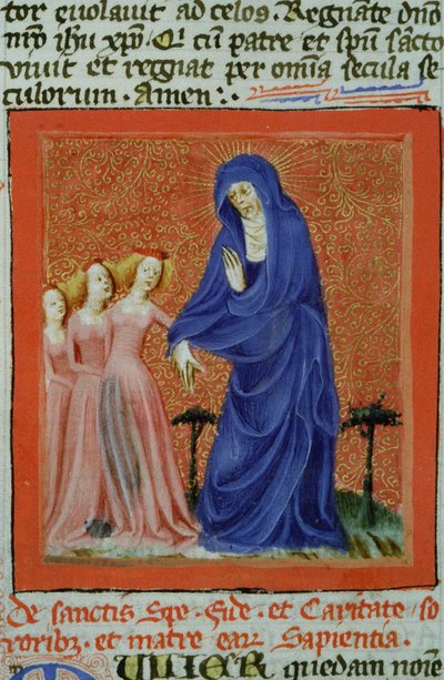 Ms Gen 1111 Page fra Legenda Aurea, Brugge, ca. 1400-10 af Flemish School