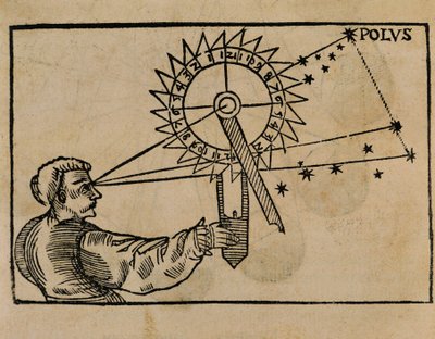 Petrus Apianus observerer stjernernes bevægelse af Flemish School
