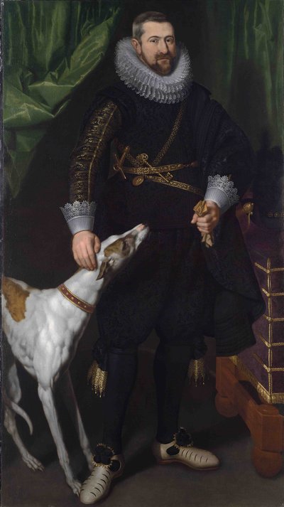 Portræt af Charles-Alexandre de Croÿ af Flemish School