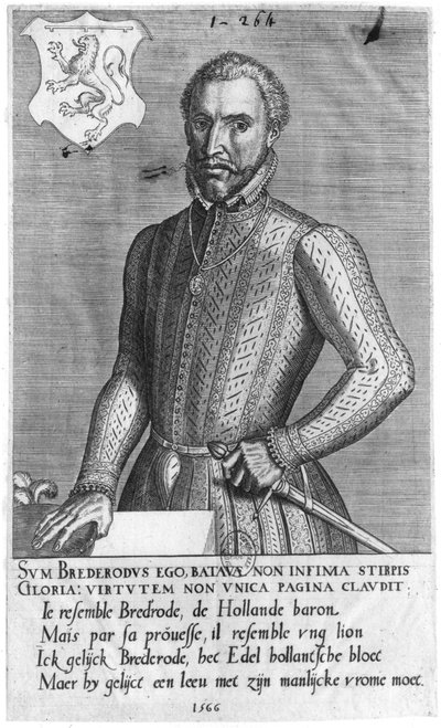 Portræt af grev Henrik af Brederode (1531-68) 1566 af Flemish School
