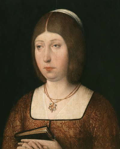 Portræt af Isabella "The Catholic", Dronning af Castilien, ca. 1490 af Flemish School