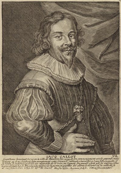 Portræt af Jacques Callot af Flemish School