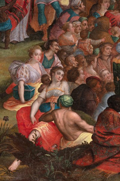 Johannes prædiken i ørkenen af Flemish School