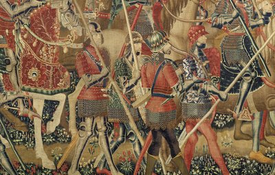 Tapestry showing the Conquests of king Alfonso V of Portugaldani af Flemish School