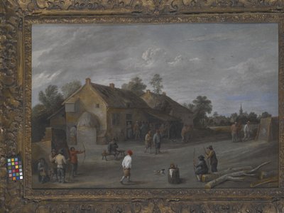 Bueskytterne (olie på lærred) af Flemish School