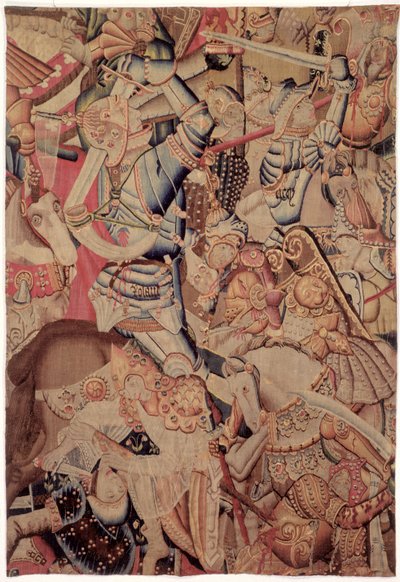 Slaget ved Roncevaux, fra The History of Charlemagne af Flemish School
