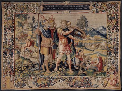 Hannibals historie, ca. 1570 (tæppe) af Flemish School