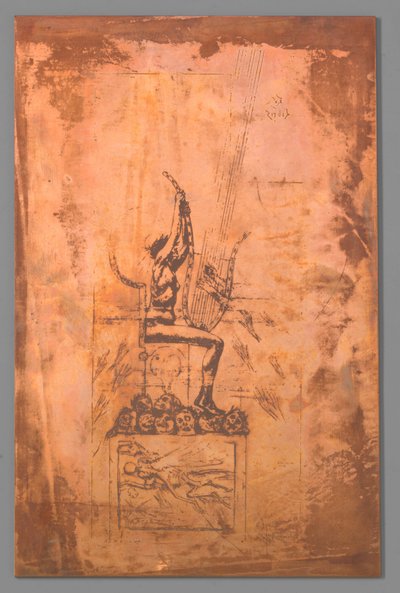 at binde af Félicien Rops (signed by artist)