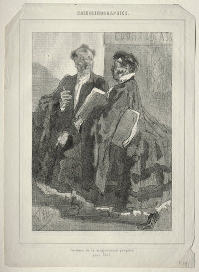 Krinolinografier. Retsdragt foreslået til 1857. af Félicien Rops