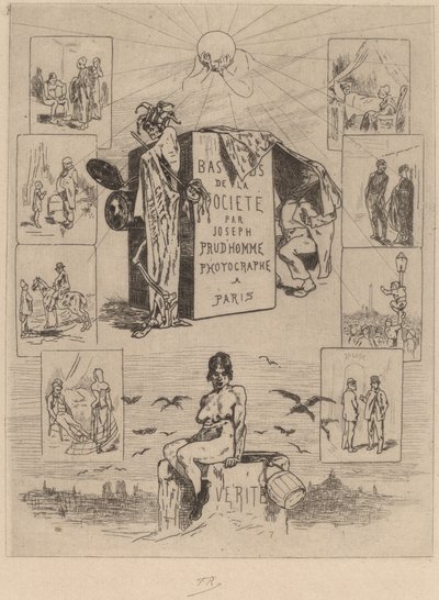 Frontispice: Samfundets Dregs (Les bas-fonds de la societe) af Félicien Rops