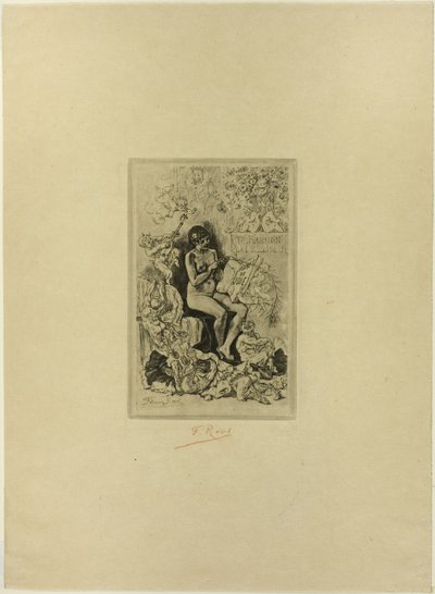 Frontispice til Rimes de Joie af Félicien Rops