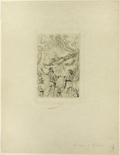 Frontispice til La messe de Gnide af Félicien Rops