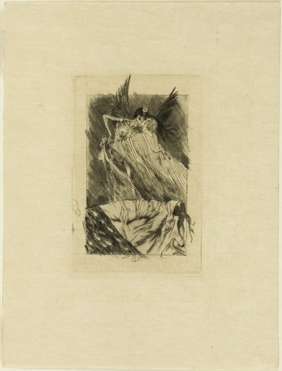 Frontispice til The Dead Kisses af Félicien Rops