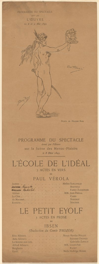 Idealets skole, Le Petit Eyolf, 1895. af Félicien Rops