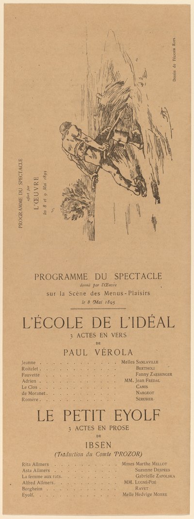 Idealets skole, Le Petit Eyolf, 1895. af Félicien Rops