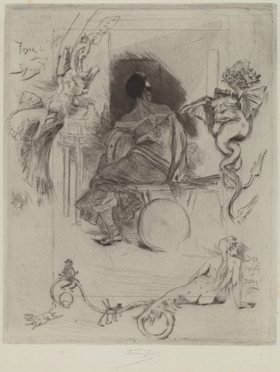 Den sidste Maja, 1880. af Félicien Rops