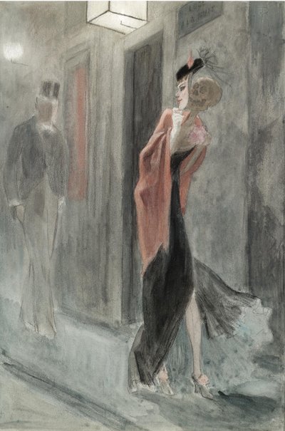 Gadehjørne, fire om morgenen Parodie humaine af Félicien Rops