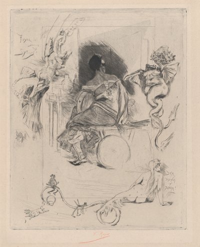 Den Sidste Maja, anden halvdel af 1800-tallet. af Félicien Rops