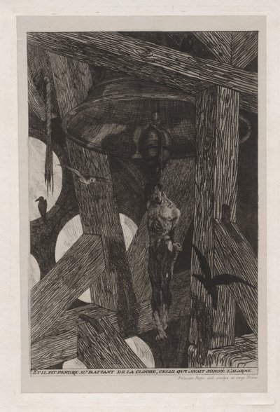 The Legend and Adventures of Ulenspiegel and Lamme Goedzak: The Hanged Man..., 1867. af Félicien Rops