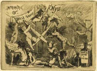 Pressen af Félicien Rops