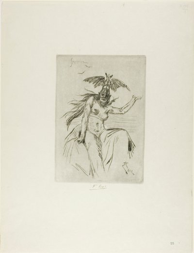 Kriger af Félicien Rops