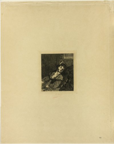 Kvinde med skotsk hat af Félicien Rops
