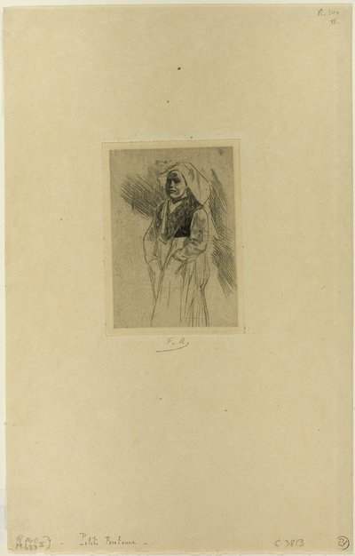 Ung bretonsk kvinde af Félicien Rops