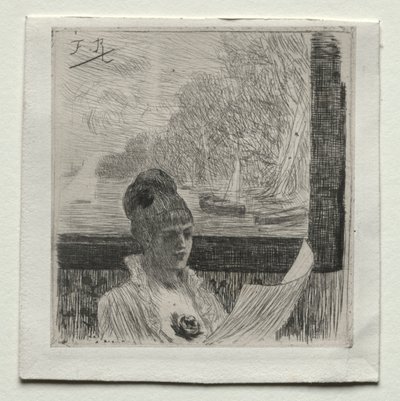 Ung kvinde af Félicien Rops