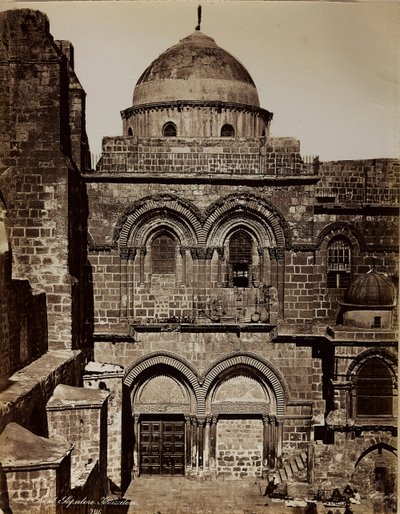 Album Palæstina 1887: Gravkirken i Jerusalem af Félix Bonfils