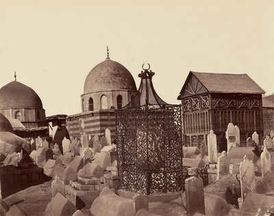 Grupper af grave - Damaskus af Félix Bonfils