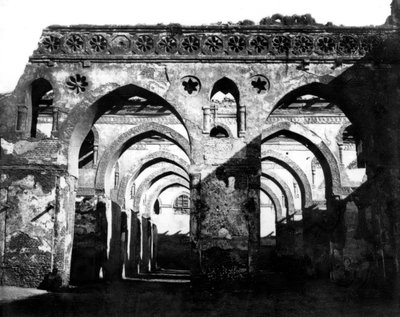 Moskéruin, Cairo, Egypten, 1878 af Félix Bonfils