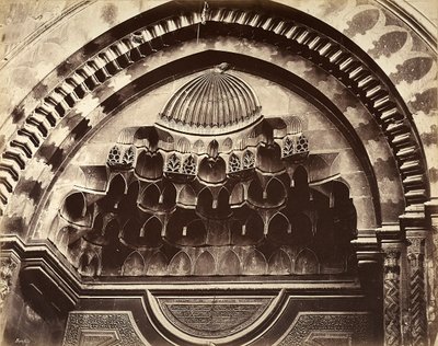 Relief af en niche, Egypten af Félix Bonfils