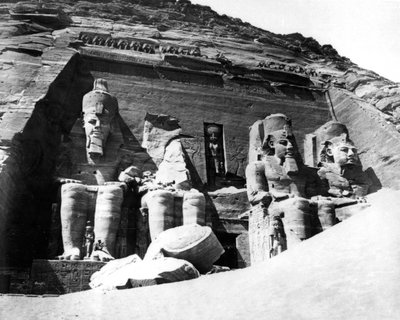 Abu Simbels tempel, Nubia, Egypten, 1878 af Félix Bonfils