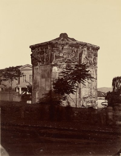 Vindens tårn, Athen af Félix Bonfils