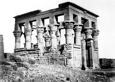 Trajans Kiosk i Philae, Nubia, Egypten, 1878 af Félix Bonfils