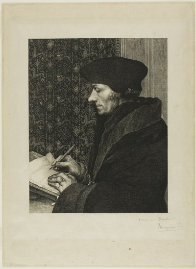 Erasmus af Félix Henri Bracquemond