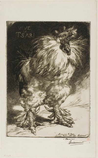 Længe leve zaren! af Félix Henri Bracquemond