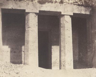 Béni-Haçan, Hypogean Architecture - Tomb of Amonei, 1851-52, trykt 1853-54. af Félix Teynard