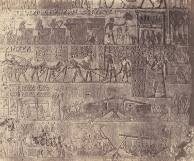 El-Kab éléthya, Hypogean Architecture - Phapés grav - Sculptu..., 1851-52, trykt 1853-54. af Félix Teynard