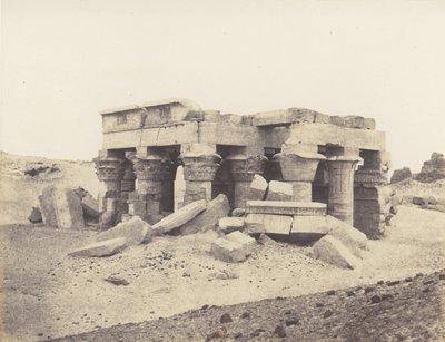 Kôm-Ombou Ombos, General View of the Ruins, 1851-52, trykt 1853-54. af Félix Teynard