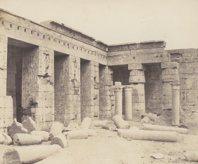 Medinet-Abu Theben. Senere konstruktioner - anden ret, 1851-52, trykt 1853-54. af Félix Teynard