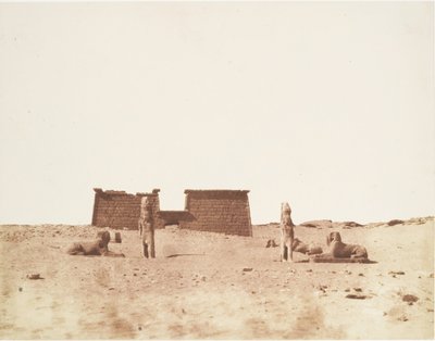 Sébôuah, General View of the Temple, udgivet 1851. af Félix Teynard