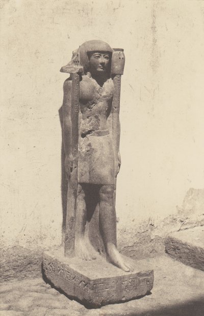 Syout Lycopolis, Statue tilhørende Doctor Cuny, 1851-52, trykt 1853-54. af Félix Teynard
