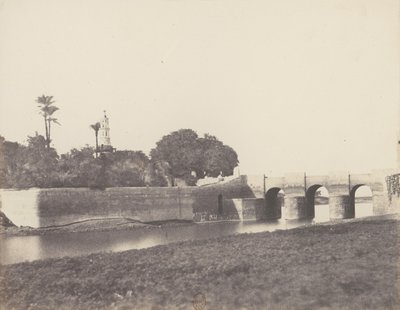 Syout, Pont Sur le Grand Canal, 1851-52, trykt 1853-54. af Félix Teynard
