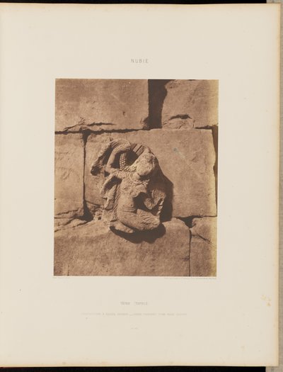 Tâfah (Taphis). Konstruktioner med buede baser - Figur fra en udskåret niche af Félix Teynard