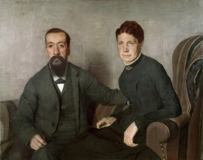 Portræt af kunstnerens forældre af Félix Vallotton