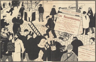 Bogjakke til "Les Rassemblements" af Félix Vallotton
