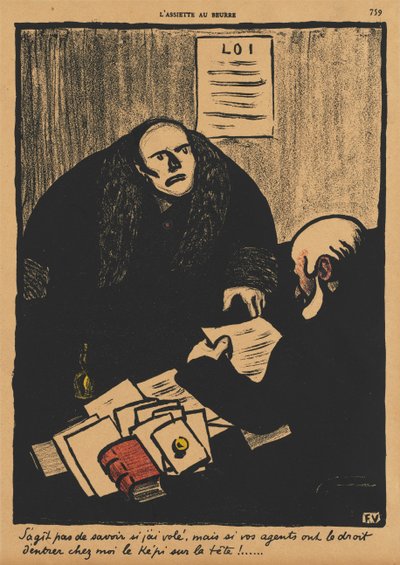 Crimes and Punishments II, 759: Spørgsmålet er ikke, om... af Félix Vallotton