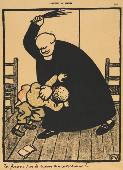 Forbrydelser og straffe VIII, 765: Du lærer... af Félix Vallotton