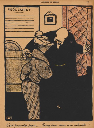 Forbrydelser og straffe XIX, 776: Det handler om din far af Félix Vallotton
